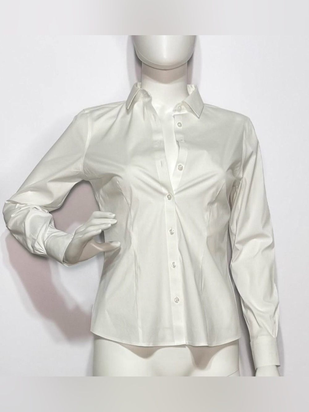 Brooks Brothers Preppy Women's White Tailored Button-Down Shirt | 2P